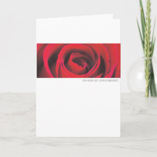 cartão de saudação de rosa de aniversário de 1º ca
