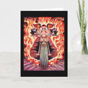 Cartão de Saudação de Rosto de Ovino