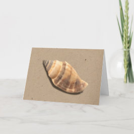 Cartão de Saudação de Shell de Conch Strike Brown 