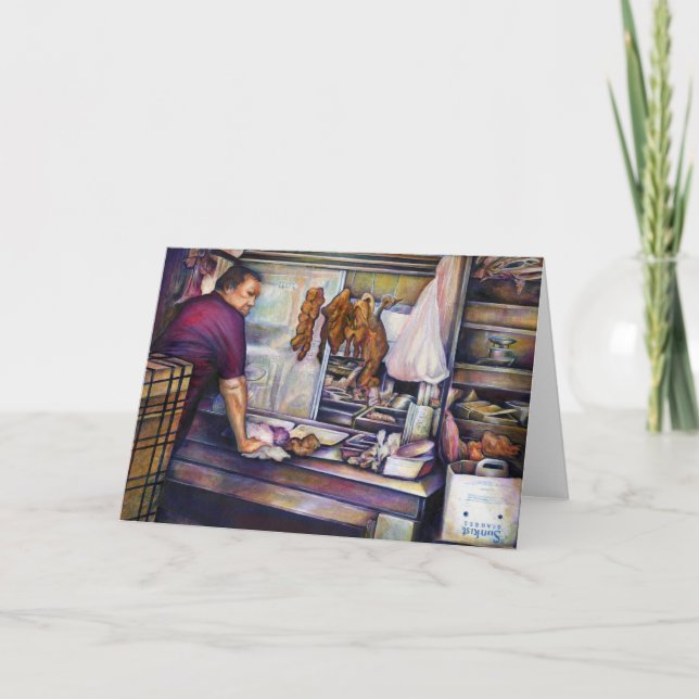 Cartão de Saudação de Singapura com beijos pela Su (Frente)