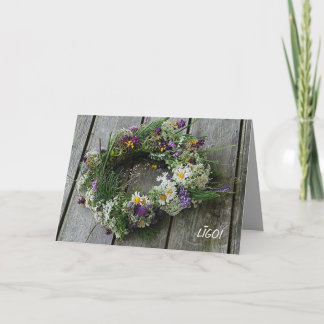 Cartão de saudação de solstício de verão