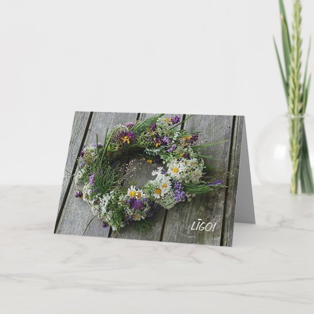 Cartão de saudação de solstício de verão (Frente)