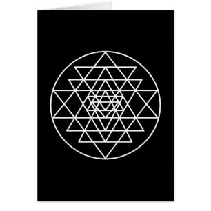 Cartão de Saudação de Sri Yantra