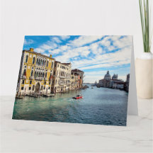Cartão de saudação de tamanho grande BELLA VENEZIA