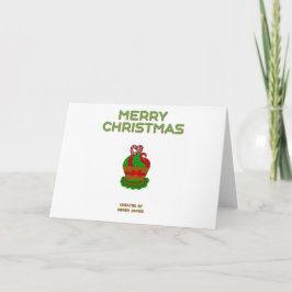 Cartão de saudação de tamanho padrão do Cupcake de