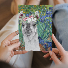 Cartão de Saudação de Van Gogh e Rico Llama