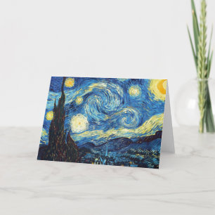 Cartão de Saudação de Van Gogh Starry Night