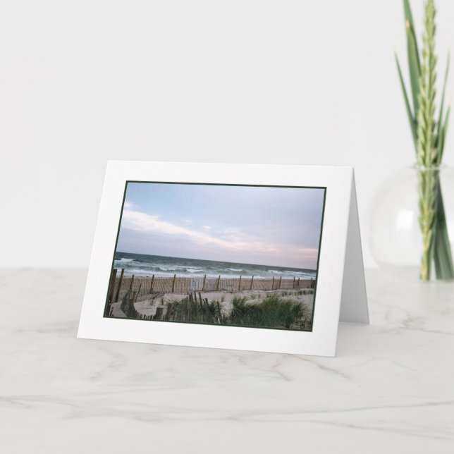 Cartão de saudação de Vazio 'Breakers com cerca ma (Frente)