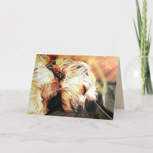 Cartão de saudação de Vazio de Cherub adormecido