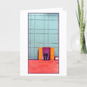 cartão de saudação de vazio de duas pessoas