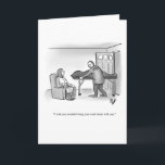 Cartão de saudação de Vazio de estilo novaiorquino<br><div class="desc">Definido em situações e cenários hilários, o humor seco do artista Bill Abbott realmente brilha com esses desenhos excelentes em preto e branco. Divirta-se em espalhar o riso com este cartão de saudação engraçado de vazio. As charges de Bill Abbott aparecem em lugares como The Wall Street Diário e Harvard...</div>