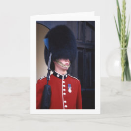 Cartão de Saudação de Vazio Dobrado da Guarda do P