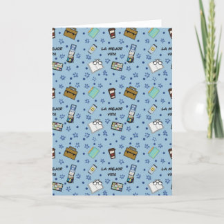 Cartão de saudação de vazio dobrado JW "La mejor v