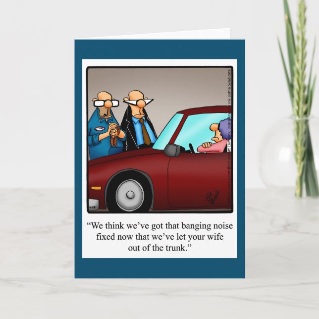 Cartão de Saudação de Vazio e Amor Engraçado e Cas (Frente)