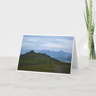 Cartão de Saudação de Vazio Horizontal da Noruega