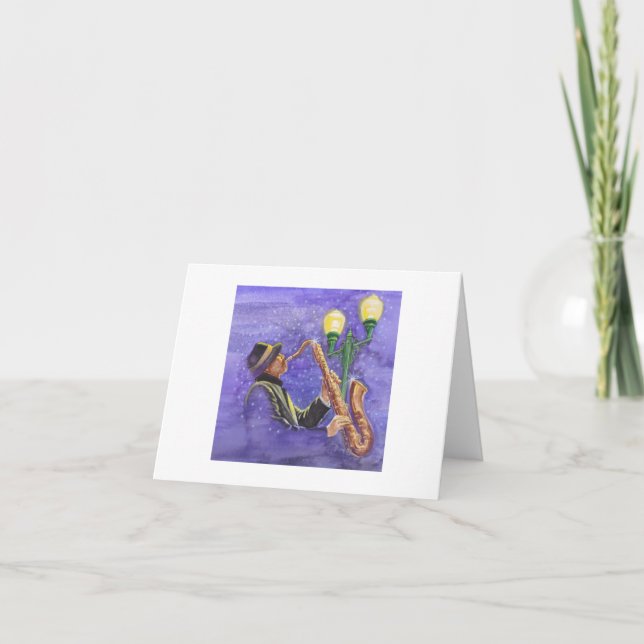 Cartão de saudação de vazio Jazz (Frente)