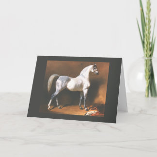 Cartão de Saudação de Vintagem de Cavalo