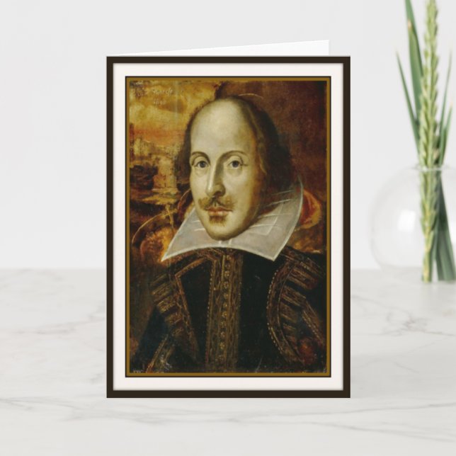 Cartão de Saudação de William Shakespeare (Frente)