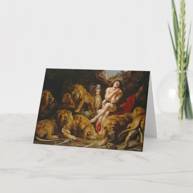 Cartão de saudação Den Lions (Frente)