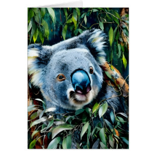 Cartão de saudação Dentro de Vazio Koala