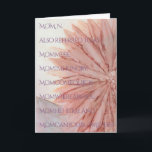 Cartão de saudação "Dia de as mães feliz" Flor ros<br><div class="desc">Dia de as mães feliz, Dia de os namorados ou cartão de saudação de aniversário feliz. Flor Pinkish. Para personalizar, exclua texto e substitua por sua própria mensagem. Escolha seu estilo de fonte, tamanho e cor favoritos no dentro e fora do cartão. Obrigados para parar e comprar por aqui. Muito...</div>