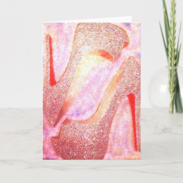 Cartão de Saudação Diamond Heels (Frente)