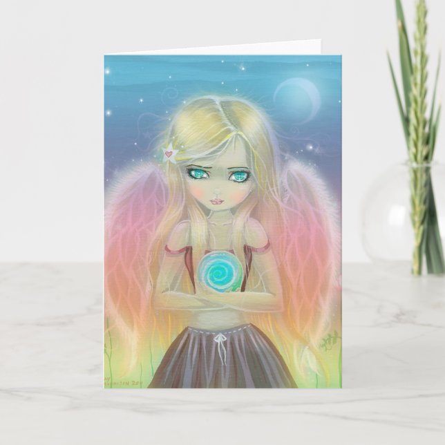 Cartão de Saudação do Anjo Whirlwind (Frente)