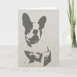 Cartão de Saudação do Buldogue Francês