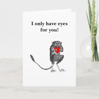 Cartão de saudação do Bush Baby