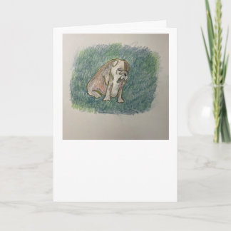 Cartão de Saudação do Cão-Touro