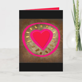 Cartão de Saudação do Coração do Dia de os namorad