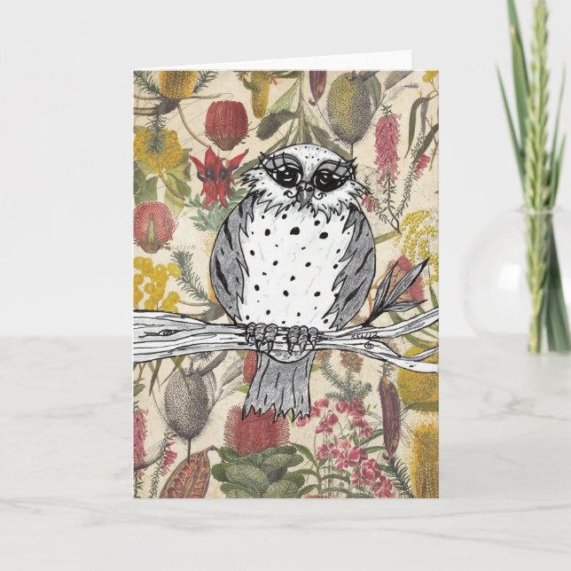 Cartão de saudação do Coruja 6 (Frente)