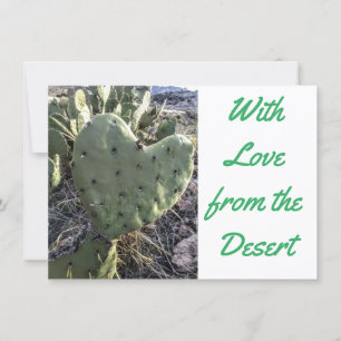 Cartão de Saudação do Deserto com Amor