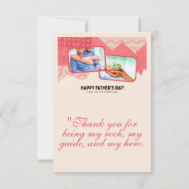 Cartão de saudação do dia de os pais