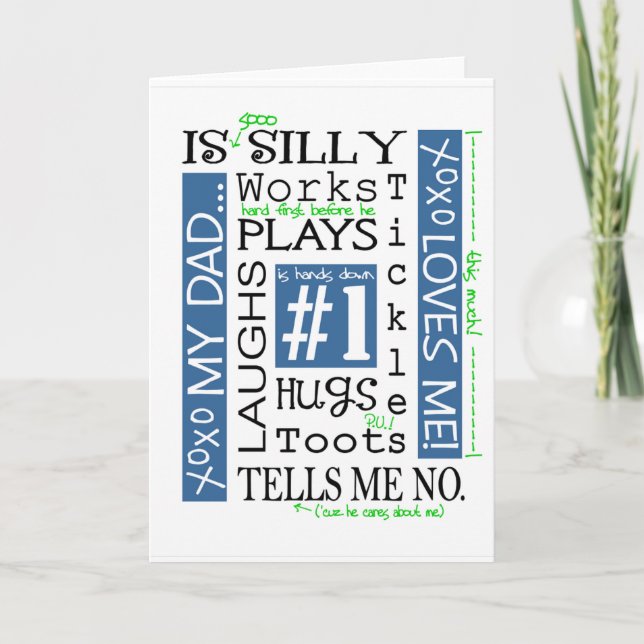 Cartão de saudação do dia de os pais/Meu Pai (Frente)