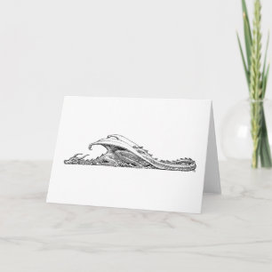 Cartão de Saudação do Dragão Dormindo