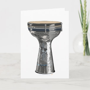 Cartão de Saudação do Drum Doumbek Darbuka Tombak