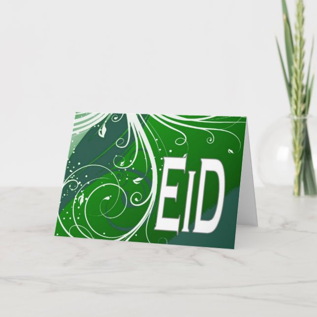 cartão de saudação do Eid (Frente)