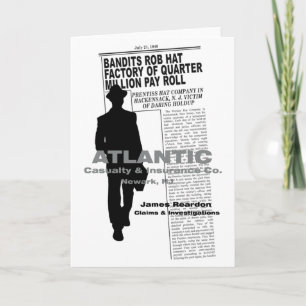 Cartão de Saudação do Filme Noir dos Assassinos