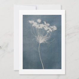 Cartão de saudação do Flor Azul Boho