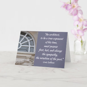 Cartão de Saudação do Formando Sullivan Architect