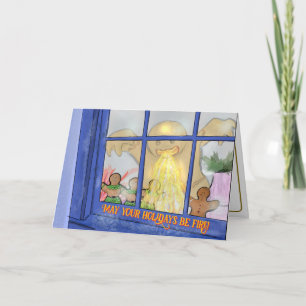 Cartão de Saudação do Homem de Pão Zangado - Desej