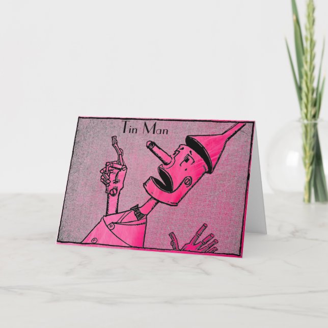 Cartão de Saudação do Homem de Tin (Frente)