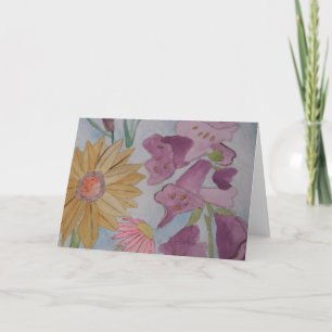 Cartão de Saudação do Jardim de Algodão Inglês