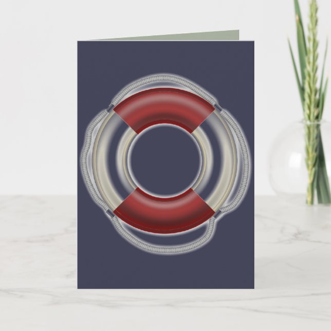 Cartão de saudação do Lifesaver (Frente)