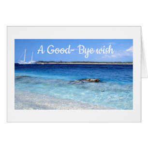 Cartão de saudação do oceano de tranquilidade