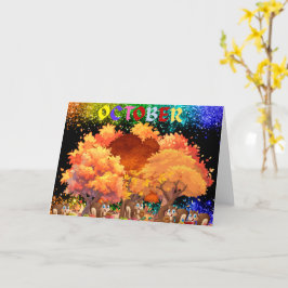 Cartão de Saudação do Outono