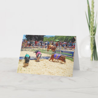 Cartão de Saudação do Porco Voador