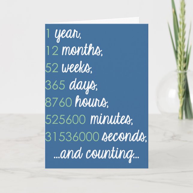 Cartão de Saudação do Primeiro Aniversário (Frente)