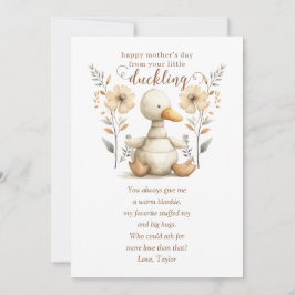 Cartão de saudação do primeiro Dia de as mães de D